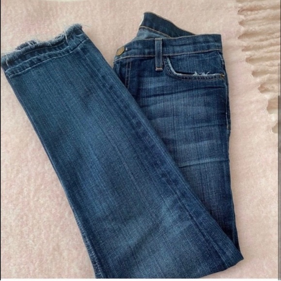 Current/Elliott Mid Rise Straight Jean - Picture 2 of 8